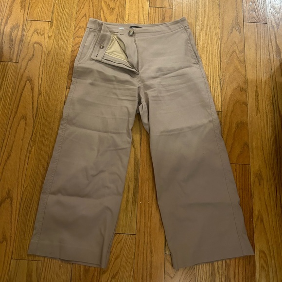 Ann Taylor Pants - Ann Taylor wide cropped work pants size 12.